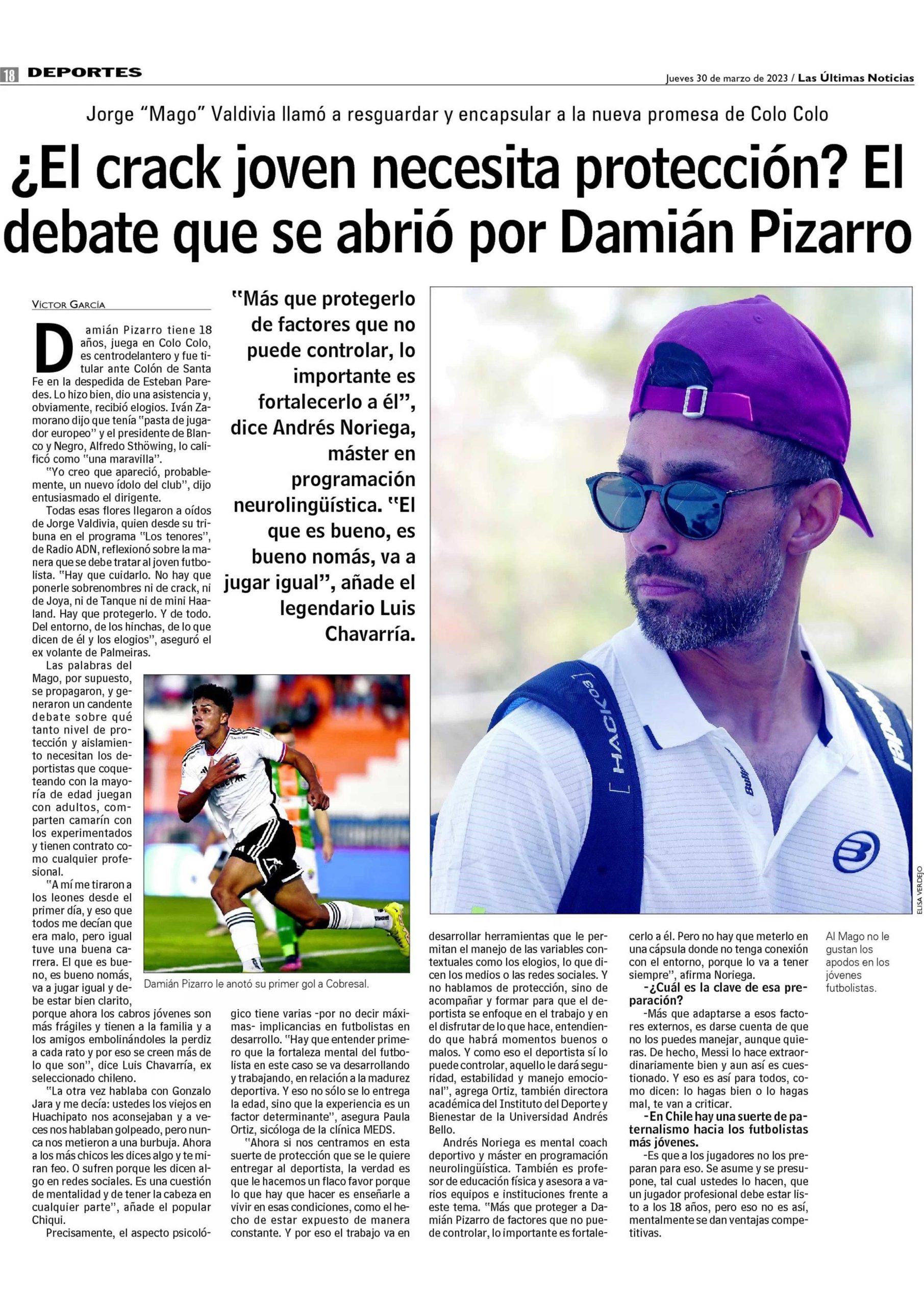Damián Pizarro. Noticias UNAB