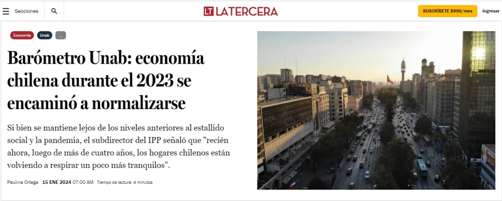 Informe del Barómetro de la Economía Chilena 2023