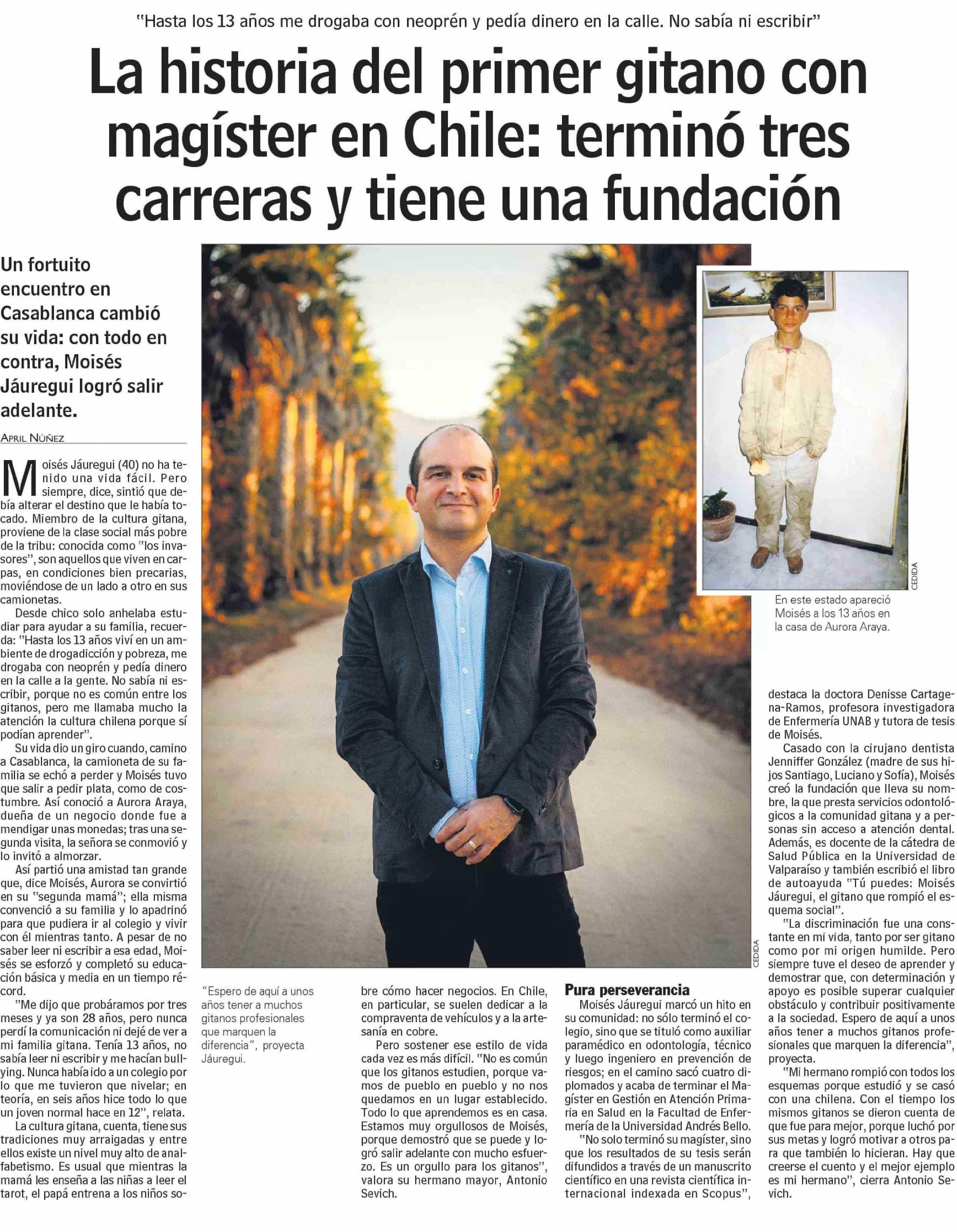 La historia del primer gitano con magister en Chile