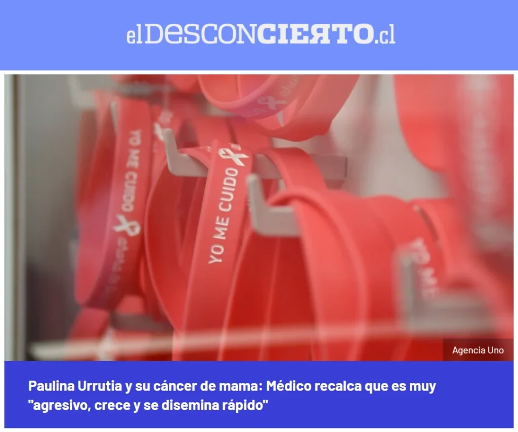 El académico UNAB Camilo García conversa con El Desconcierto sobre el cáncer de mama triple negativo que afecta a Paulina Urrutia. 