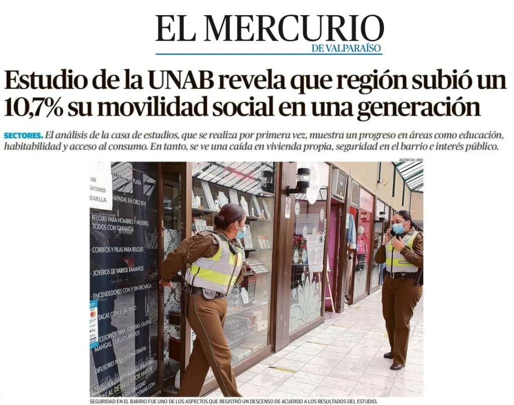 Estudio de la UNAB revela que región subió un 10,7% su movilidad social en una generación.