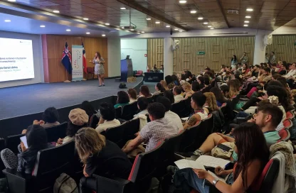 Dra. Carla Taramasco, directora del Instituto Tecnológico para la Innovación en Salud y Bienestar UNAB, formó parte del comité organizador del Congreso, que se realizó en el Campus Casona, y participó con la ponencia titulada “Inteligencia Artificial y su aplicación en la Medicina del Estilo de Vida”.