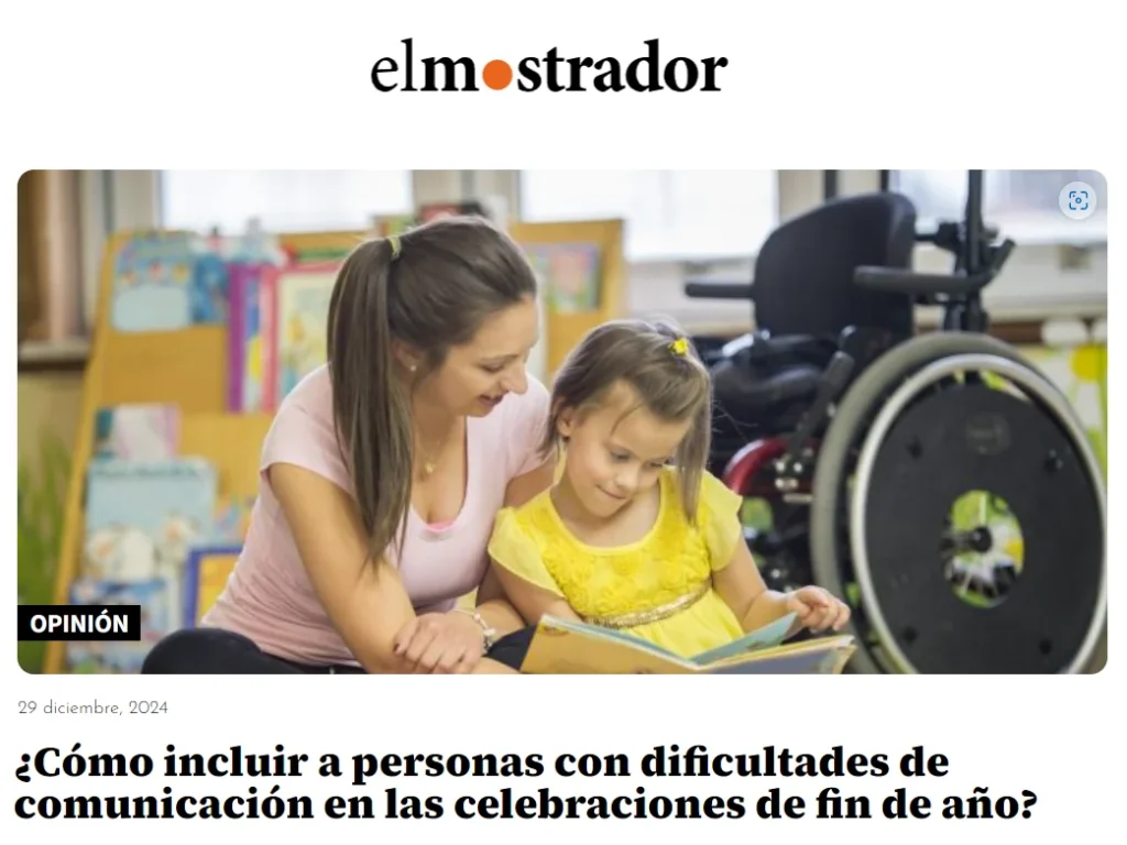 Gonzalo Gallardo, director de Fonoaudiología UNAB, aconsejó sobre cómo integrar a las personas con dificultades de comunicación en las celebraciones. El Mostrador, 29 de diciembre de 2024.