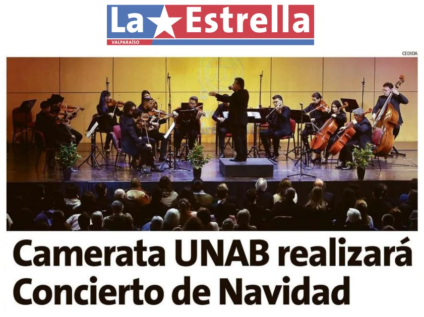 Desde las 20.00 el público podrá disfrutar de manera gratuita grandes obras musicales navideñas junto al Coro de Cámara de la Ciudad Jardín y el pianista Mario Cervantes. La Estrella de Valparaíso, 17 de diciembre de 2024.