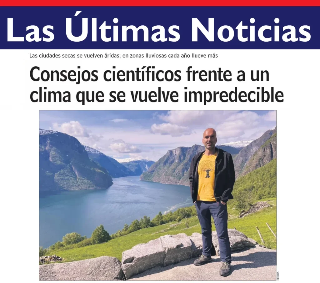 César Torrealba, geógrafo y académico UNAB, explica cómo hacer frente al cambio climático y los efectos en el Tiempo. Las Últimas Noticias, 16 de diciembre de 2024.