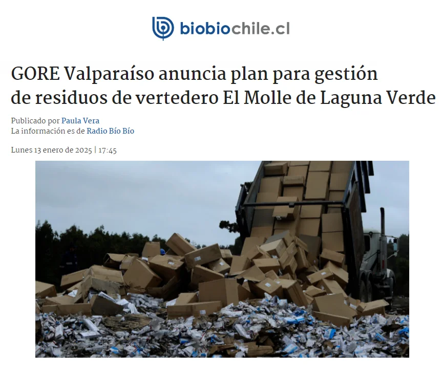 Luis Muñoz, académico de Geología UNAB, comentó los efectos de contaminación del vertedero El Molle. Biobío Chile, 13 de enero de 2025.