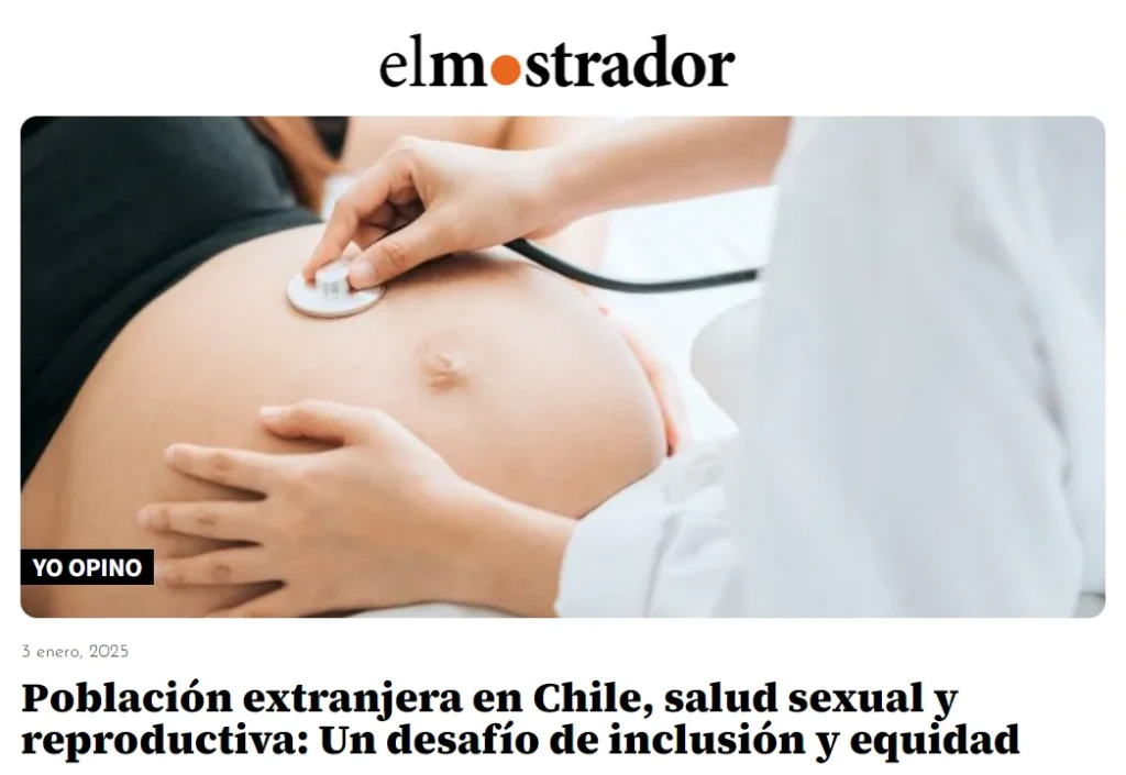 La directora de Obstetricia UNAB, Macarena Arriagada, aborda en su columna de opinión la necesidad de continuar promoviendo una atención de Salud inclusiva. El Mostrador, 03 de enero de 2025.