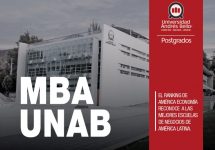 MBA UNAB se ubica entre los 10 mejores del país en ranking de América Economía