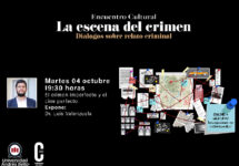Encuentro cultural “La Escena del Crimen: Diálogos sobre relato criminal” invita al público a adentrarse en el mundo de la novela policial