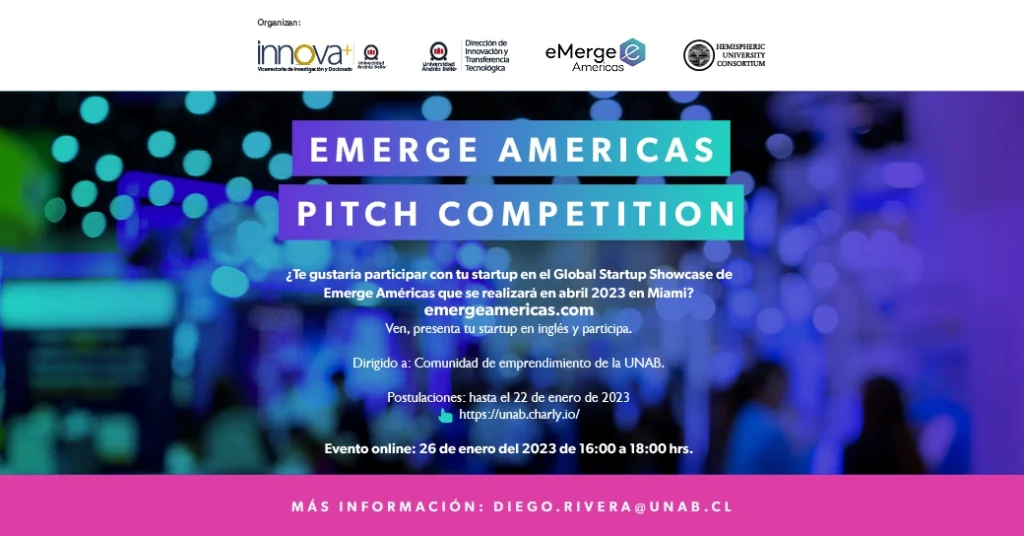 Emerge Americas Pitch Competition UNAB información